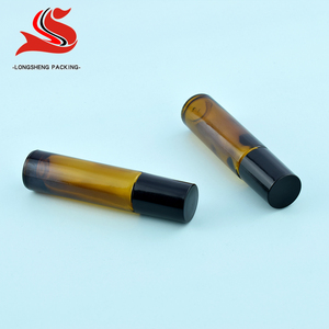 10ml Amber Glass Roll on Bottle with Metal Roller Ball Essential Oil <strong>Perfume</strong> Leakproof Tester Bottle for <strong>DIY</strong> Cosmetics - Product Image 4