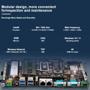 Oem 12 Pulgadas IP66 Impermeable Integrado 8th Gen Intel Industrial Pc Industri Computadora Pantalla Táctil Computadora Hmi Industrial Panel Pc - Product Image 6