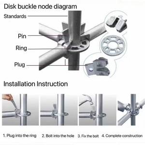 环形脚手架系统坚固耐用的脚手架，用于建筑类型的脚手架 - Product Image 4