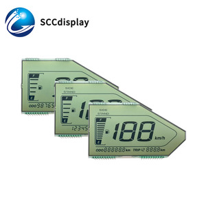 SJXDGW006 a buon mercato segmento LCD modulo Display personalizzato HTN segmento visualizza schermo con 7 segmenti monocromatici ad alta visibilità - Product Image 3
