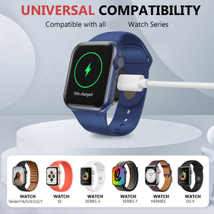 AppleWatch用のファクトリーポータブル2in1ミニパワフル磁気デュアルポートスマート充電ワイヤレス充電器 - Product Image 5