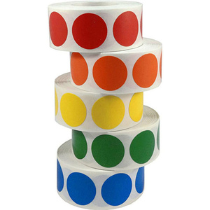 Wholesale Solid <strong>Color</strong> 1 Inch Round <strong>Color</strong> <strong>Coding</strong> Circle Dot Label Stickers - Product Image 1