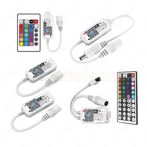 Wi-Fi Smart мини светодиодный контроллер одного цвета RGB RGBW с входным напряжением постоянного тока 5 В, 12 В, 24 В постоянного тока, 100W & удаленным АРР контролем голоса Музыка для умного дома освещения - Product Image 1