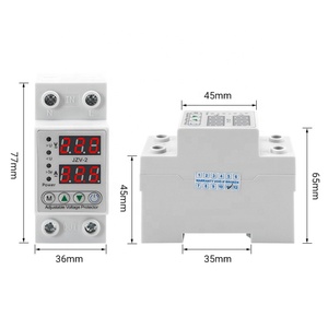 2P 63A Adjustable <strong>Voltage</strong> Protector <strong>Circuit</strong> Over Under <strong>Voltage</strong> Protector Relay Device Surge Protector - Product Image 5