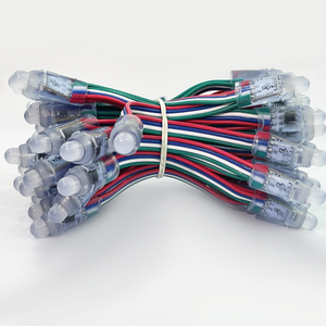 Free Sample 50pcs WS2811 <strong>DC</strong> 5V <strong>12V</strong> 12mm RGBIC <strong>LED</strong> Module Black <strong>Green</strong> RWB Wire String Christmas Light Addressable IP68 Waterproof - Product Image 3
