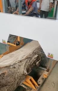 Verimli yatay şerit testere makine ahşap kesme manuel günlük taşıma için bant testere teknolojisi ile yeni durum ev kullanımı için - Product Image 5