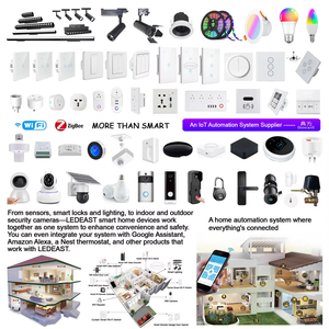 LEDEAST WS-EU-FL Tuya Wifi RF433ファンランプスイッチ天井ファンスピードコントローラーニュートラル & ライブワイヤーEUウォールボックススマートホーム用 - Product Image 5