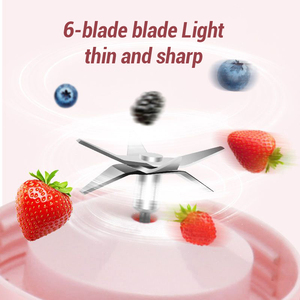 Cá nhâ<span class=keywords><strong>n</strong></span> điệ<span class=keywords><strong>n</strong></span> mini <span class=keywords><strong>n</strong></span>ước ép trái cây chai Máy xay sinh tố nhà USB có thể sạc lại 6 Lưỡi máy ép trái cây cup máy Trái Cây máy xay sinh tố Mixer - Product Image 3