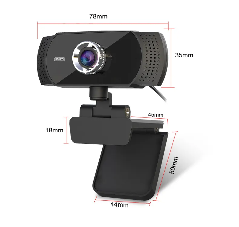 Easy Installation 1080P Computer Webcam Laptop USB Camera With Microphone 2MP Full HD Webcam