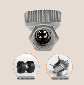 Dijital türbin debimetre 6 puan/1 inç yüksek hassasiyetli alüminyum alaşım su geçirmez debimetre büyük akış su ve yağ - Product Image 4