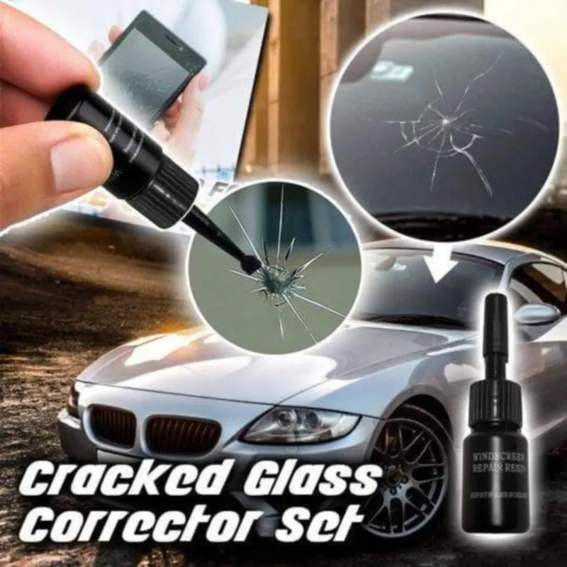 เครื่องมือซ่อมรอยร้าวบนกระจกหน้ารถแบบ DIY,ซ่อมแซมรอยร้าวของกระจกนาโนรถยนต์ซ่อมรอยร้าวของของไหลสำหรับรถยนต์