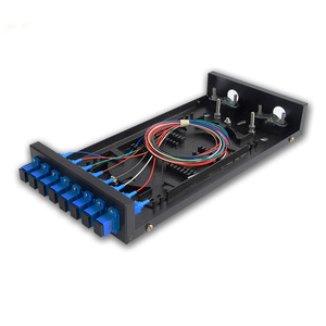 Caixa Terminal De Fibra Óptica ODF 8-port SC Distribution Frame 8 núcleos Fibra Óptica Patch Panel