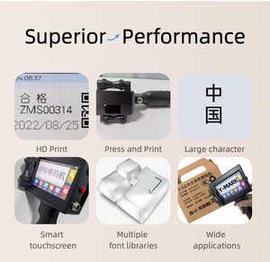 เครื่องพิมพ์วันที่แบบต่อเนื่องอัจฉริยะ YMARK 25.4 มม. สำหรับขวดพลาสติก พร้อมพิมพ์รหัส QR หมายเลขล็อต รองรับหลายภาษา เครื่องพิมพ์โค้ดแบบยืดหยุ่น - Product Image 3