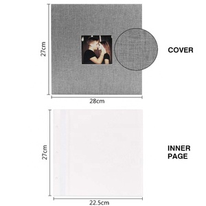 批发复古记忆书亚麻自粘相册风格天使胶印卡式礼品卡 - Product Image 5