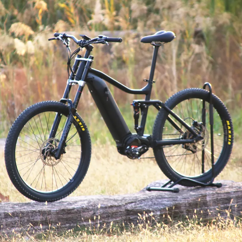 Yeni en iyi ebike tam süspansiyon çatalı Bafang Ultra G510 48V 1000W BBS03 orta sürücü dağ elektrikli kalın tekerlekli bisiklet