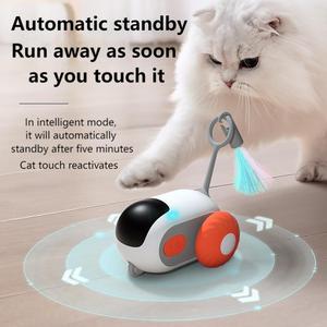 Akıllı spor araba uzaktan kumanda kedi oyuncak Pet interaktif hareket oyuncak küçük fare alay sopa sahip sıkıntı rahatlatmak - Product Image 1