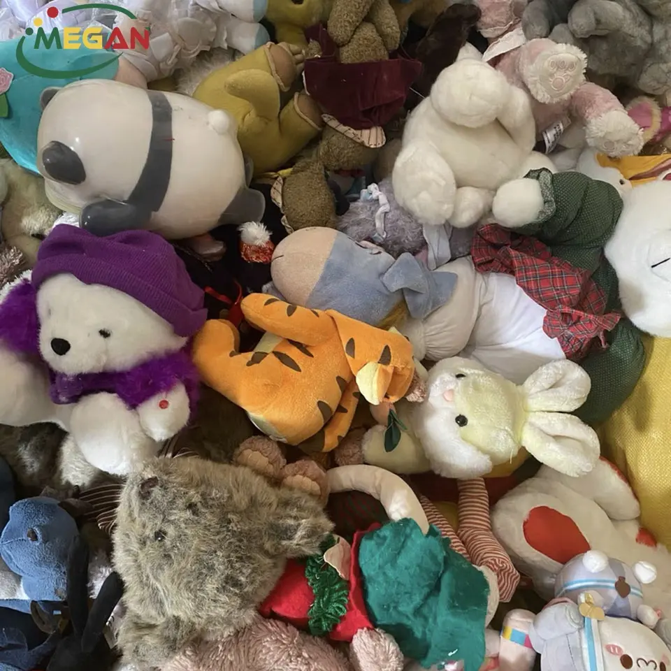 Megan Liquidação Stock Produtos Crianças Usado Plush Dolls Bales Secondhand Brinquedos Para Venda
