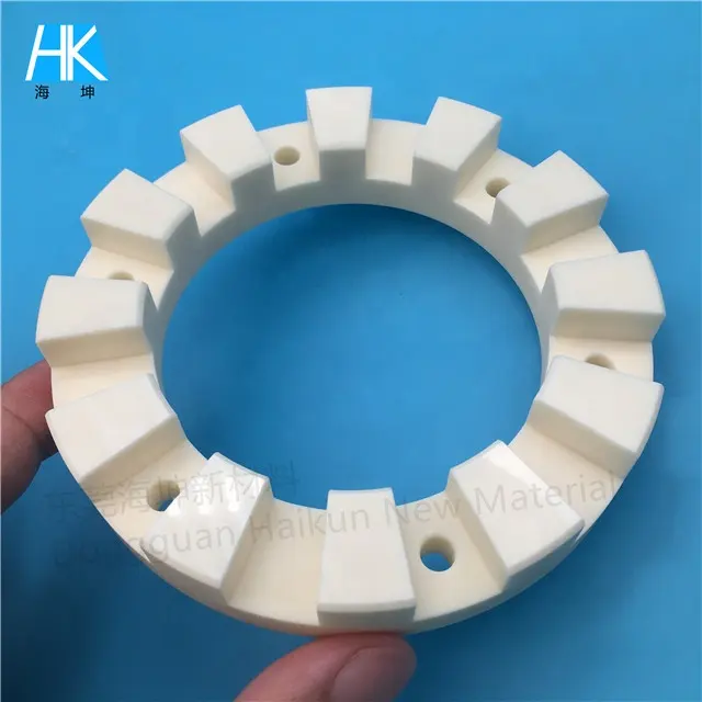 special shape customized high purity alumina ceramic ring plate flange