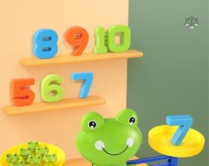 Early Childhood Education Mathematics Puzzle Toy Intelligence Development Baby Cognitive Logic Thinking Training Frog Scale