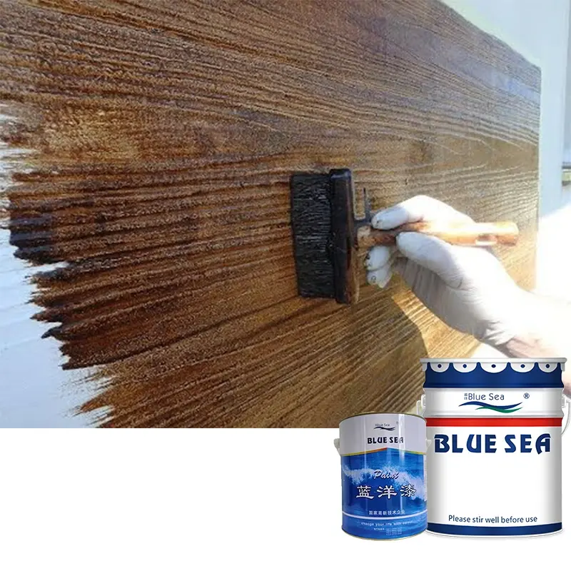 Protección contra la humedad, pintura de PU para madera, la mejor pintura manchada de madera para muebles exteriores de casa, pintura con revestimiento de laca