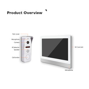 Videocitofono 2 filo citofono campanello di sicurezza a casa sistema di controllo di accesso campanello videocamera citofono per Villa - Product Image 3