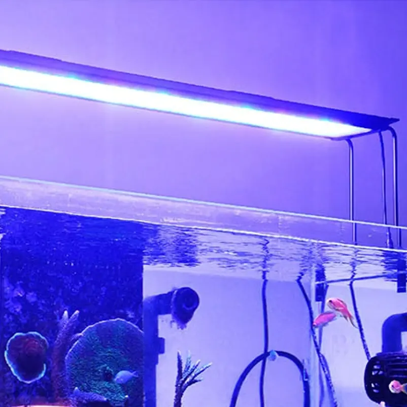 Lumière Led d'aquarium en alliage d'aluminium, éclairage à spectre complet pour réservoir de poisson 90 120cm