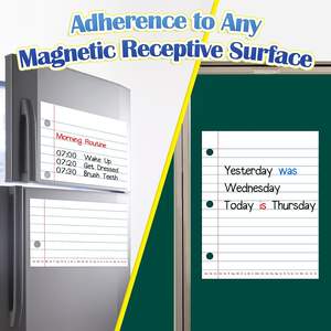 Sınıf beyaz tahta aksesuarları grafik kağıt için manyetik defter kağıdı kuru silme el yazısı kaplı kağıt - Product Image 2