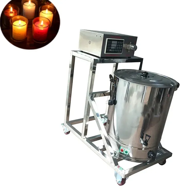 Candle Manufacturing Wax Melter Candle Pump Candle Manufacturing Pot Wax Melter Filling Machine Single End Double End