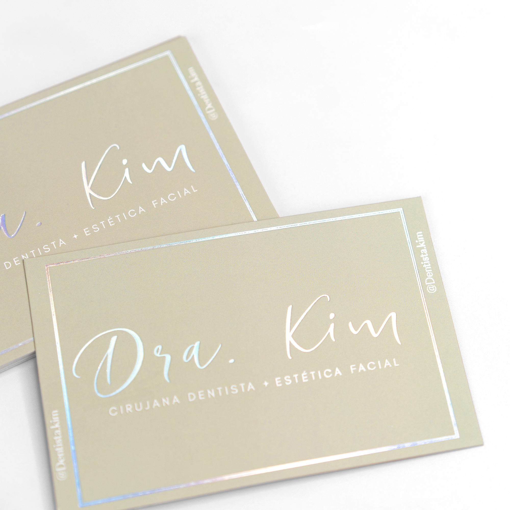 Silver foil stamping card