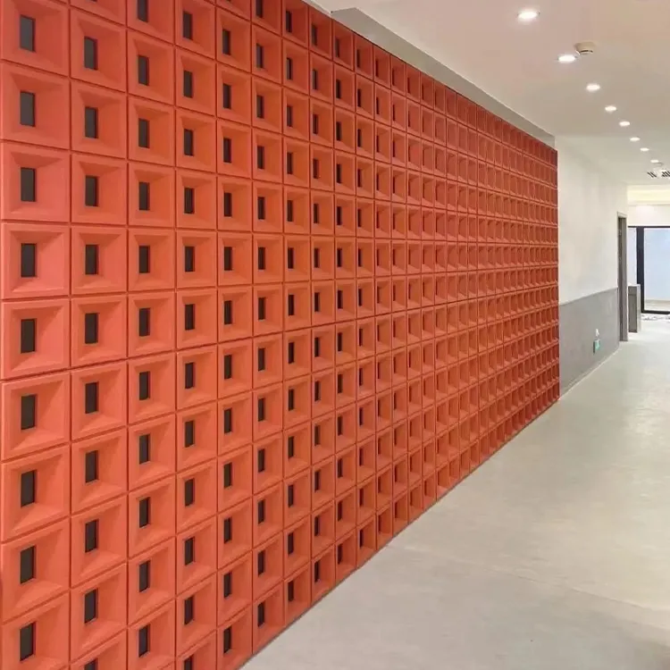 Commercio all'ingrosso della fabbrica pannelli di pietra Pu esterni quadrati pannelli di parete decorazione di isolamento parete esterna Pu pietra impermeabile