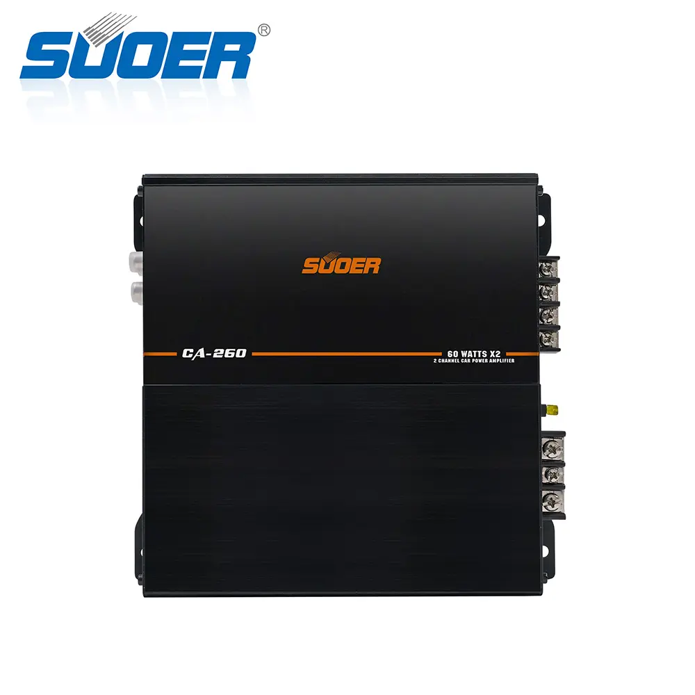 Suoer Amplifier CA-260 12v mobil, amplifier Suara C-236 3800W 2 saluran Bass mobil kuat