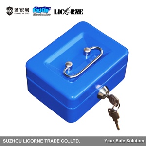 LICORNE กุญแจล็อคแบบพกพา 5" กล่องเงินขนาดเล็กกล่องเงินสด - Product Image 2
