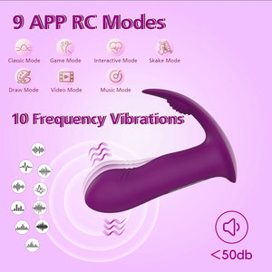 YLoveソフト食品グレードシリコーンABS大人用セックスマッサージ器女性用USBバイブレーターウェアラブル10振動モードリモコン - Product Image 4