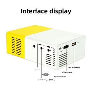 YG300 Proyector LED portátil Mini 2K Resolución Amarillo y blanco Sistema operativo Android 11 para uso doméstico Proyector transfronterizo - Product Image 5