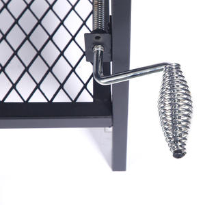 Easy-Flip Edelstahl Holzkohle korb Netz für Outdoor BBQ Grill Camping Pulver beschichtet für leidenschaft liche BBQ Enthusiasten