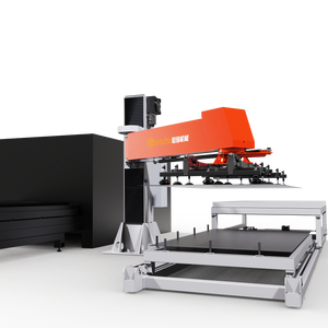 Sistemas de almacenamiento automático con pórtico de placa de metal Manipulador de robot de descarga utilizado en línea de producción de acero y gabinetes
