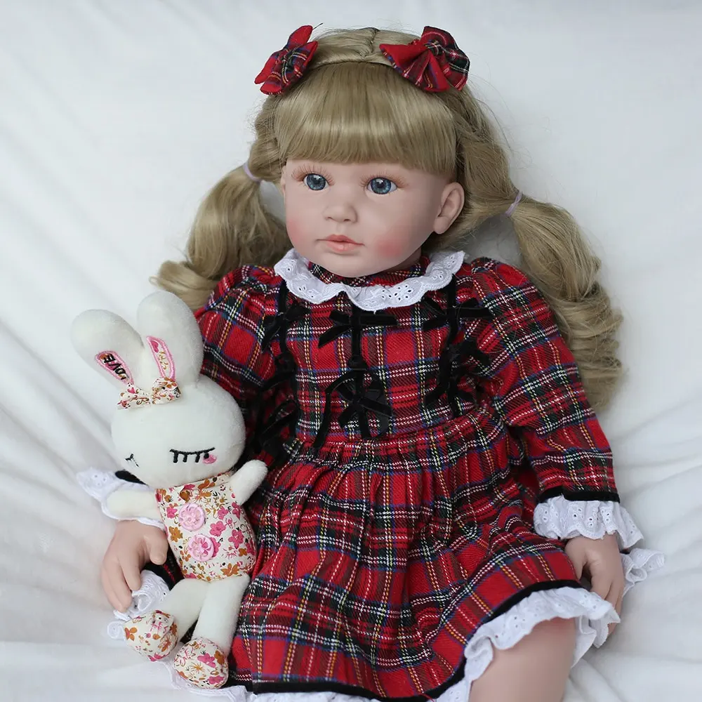 Lifereborn ตุ๊กตาทารกเกิดใหม่ยอดนิยมตัวผ้าฝ้าย60ซม. พร้อมซิลิโคนนุ่มเหมือนจริงตุ๊กตาเด็กแรกเกิดน่ารักสำหรับเด็กผู้หญิง