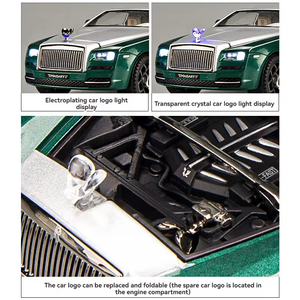 Diecast alaşım Model araba 1/22 Rolls ses ve ışık geri çekme Metal araba koleksiyonu ile wraithler alaşım araba modeli dekoratif oyuncak - Product Image 4