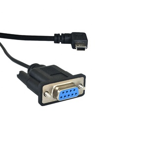 Yüksek kalite D-SUB DB9 konektörü mini usb 5p erkek veri tel DB9 9pin mini usb 5pin adaptör kablosu - Product Image 6