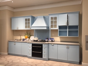Customized Kitchen Cabinet <strong>Design</strong> Misture-proof PVC High Gloss Wood Kitchen Cabinet Sets Free <strong>3D</strong> <strong>Rendering</strong> <strong>Design</strong> - Product Image 4