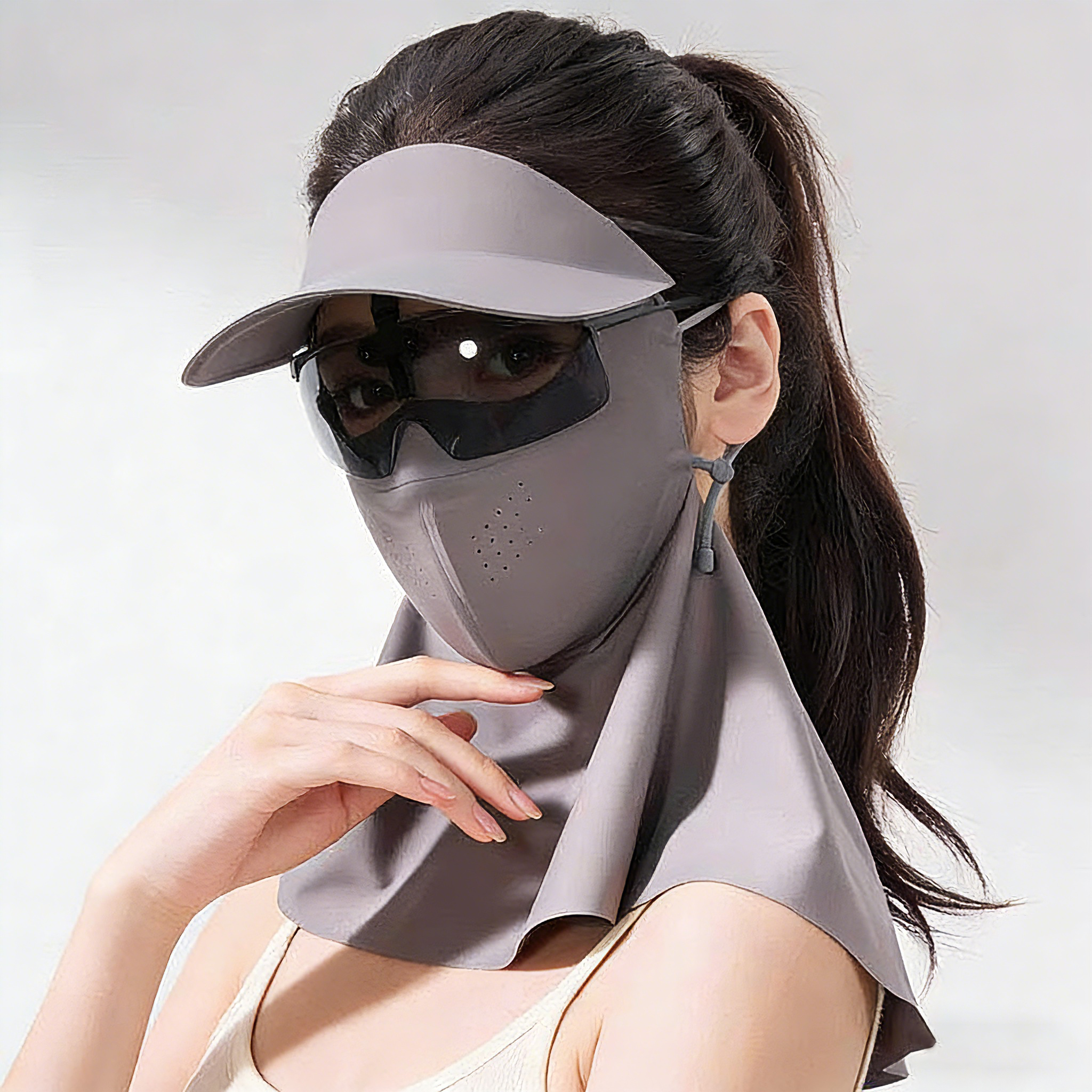 Lunettes longues grises