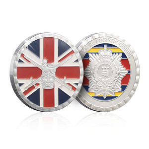 批发定制金属冲压英国挑战硬币伦敦纪念品硬币