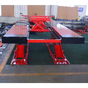 3d tekerlek hizalama makaslı kaldırma makinesi ağır InGround 5.5 ton kapasite 5M pist araç rampa hidrolik araba makaslı kaldırma - Product Image 3