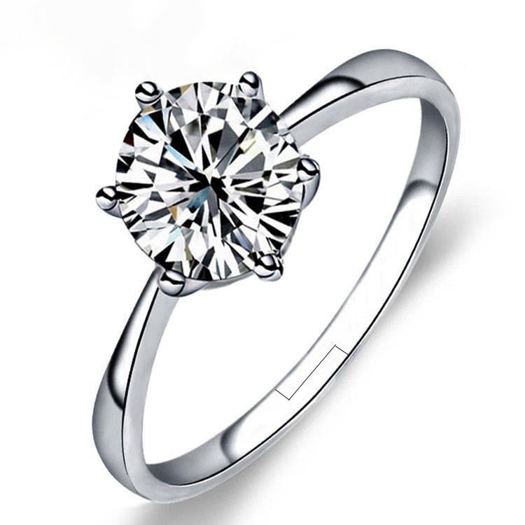A one-carat diamond ring
