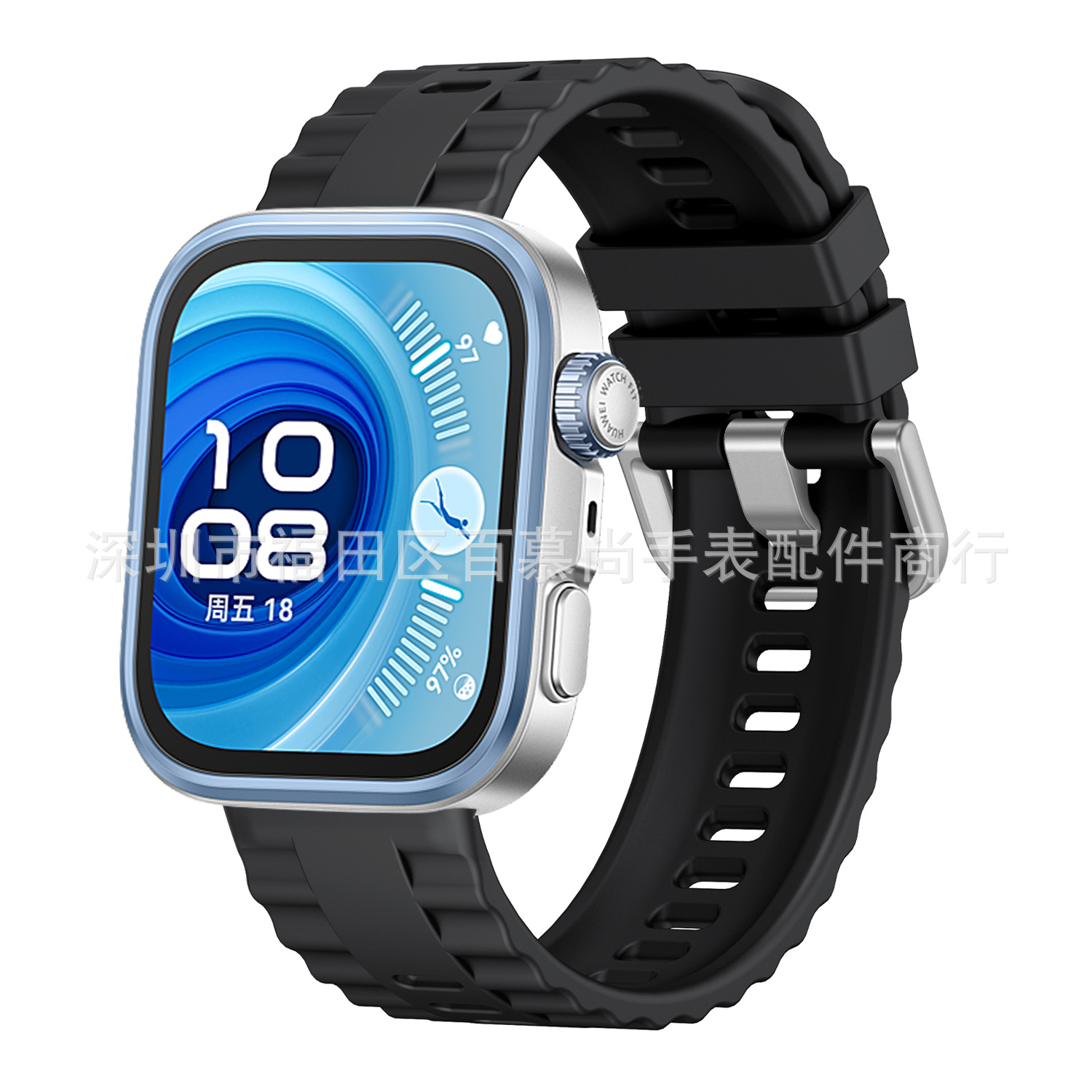 Black with silver hardware
