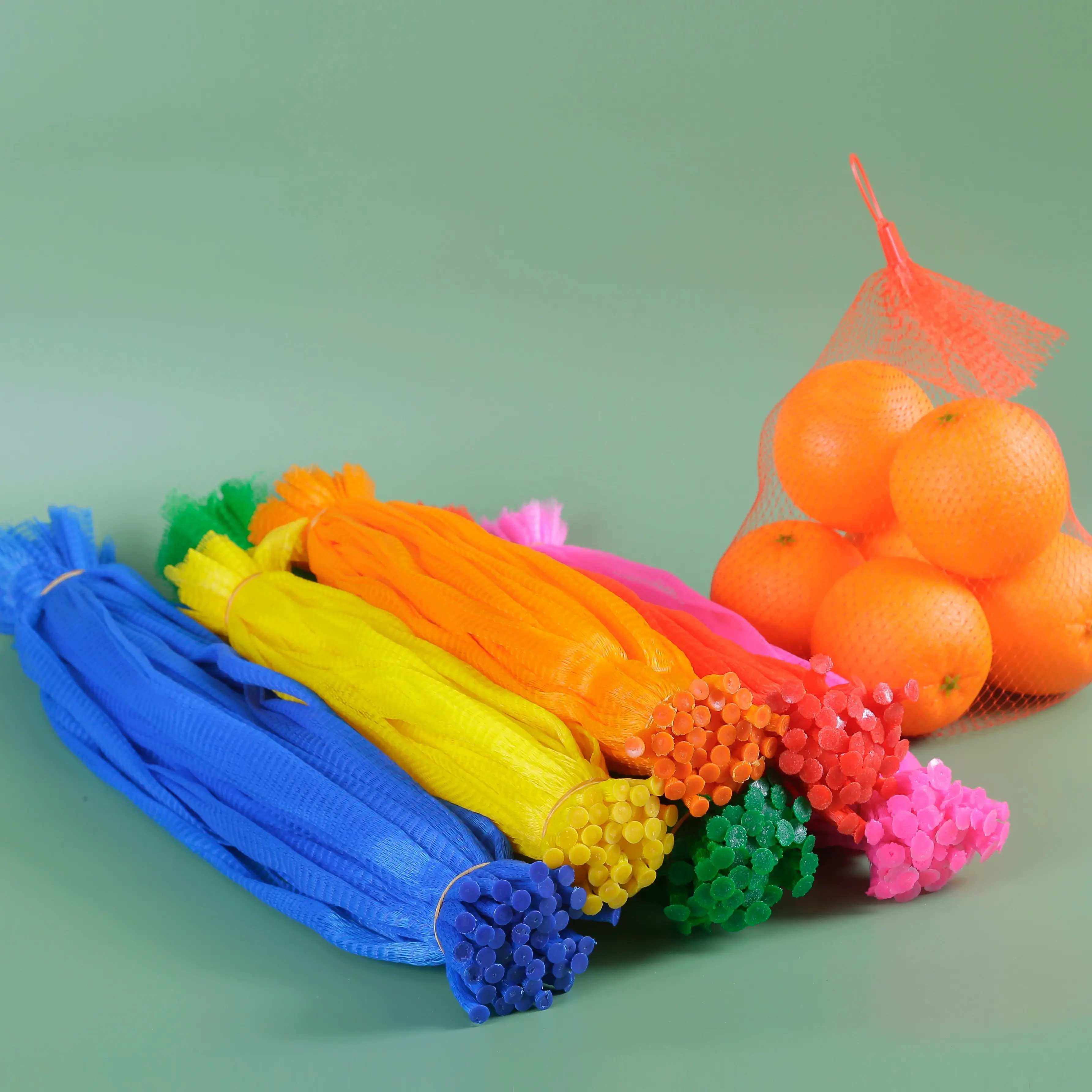 Goede Kwaliteit Expandable Plastic Mesh Buis Verpakking Groente En Fruit Netje Op Rollen