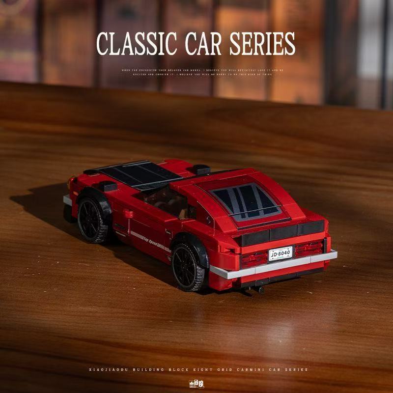 ミニカー JIKUW BUILD XJD JD084 Speed Series MOC Car Man Assembly Toys for Kids