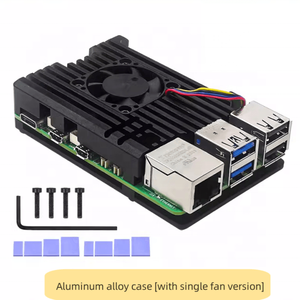 <strong>Raspberry</strong> <strong>PI</strong> 5 Aluminum Metal <strong>Case</strong> and Cooling Fan for <strong>Raspberry</strong> Pi5 development board With single fan/dual fan/fanless - Product Image 4