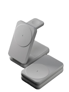 All-In-One-Lösung für Mobiltelefone Minimalist isches magnetisches kabelloses Ladegerät Faltbares tragbares <span class=keywords><strong>Design</strong></span> QC3.0 Typ C 15W Enthält