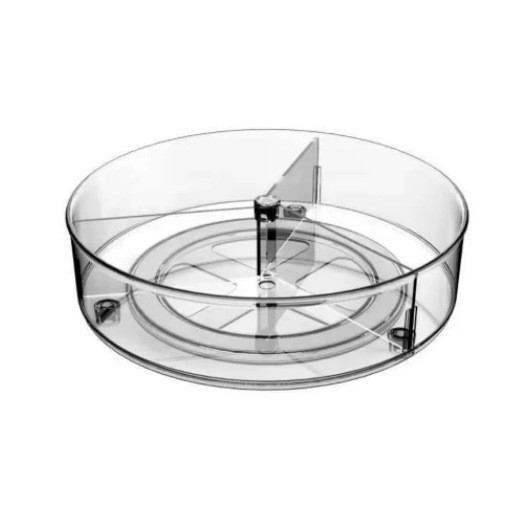 Insert-style three-compartment fruit platter